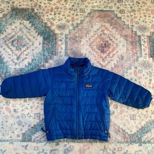 Patagonia Kids Bright Blue Puffer Jacket